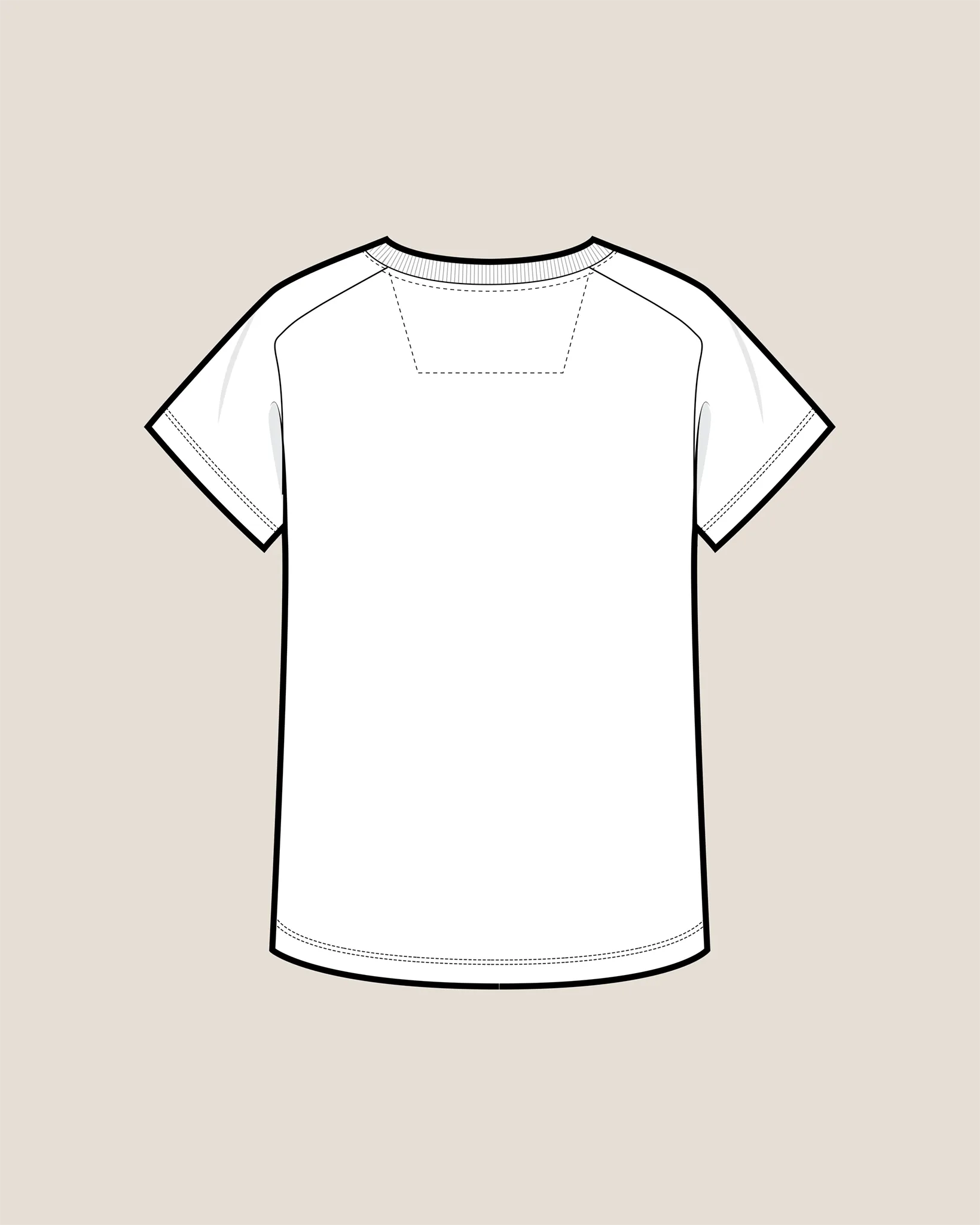 001 T-shirt - Undyed