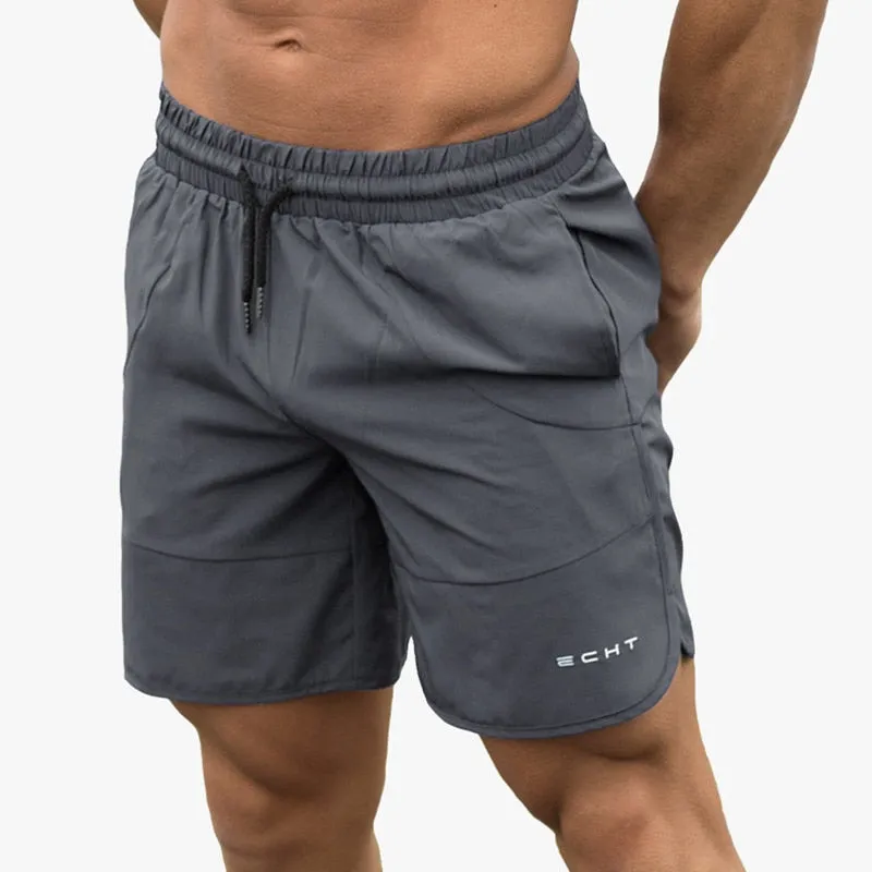 2023 New Men Gym Fitness Loose Shorts Bodybuilding Joggers Summer Quick-dry Cool Short Pants