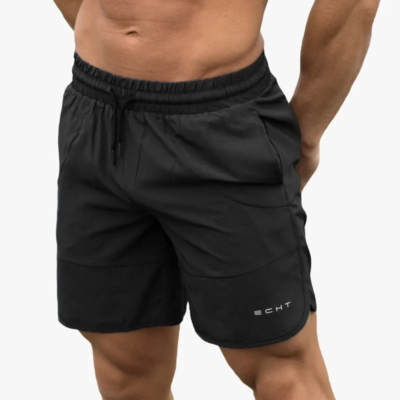 2023 New Men Gym Fitness Loose Shorts Bodybuilding Joggers Summer Quick-dry Cool Short Pants