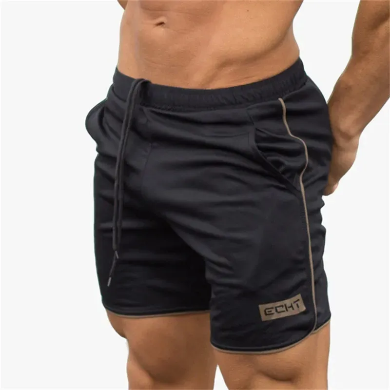 2023 New Men Gym Fitness Loose Shorts Bodybuilding Joggers Summer Quick-dry Cool Short Pants