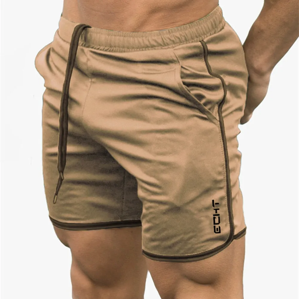 2023 New Men Gym Fitness Loose Shorts Bodybuilding Joggers Summer Quick-dry Cool Short Pants