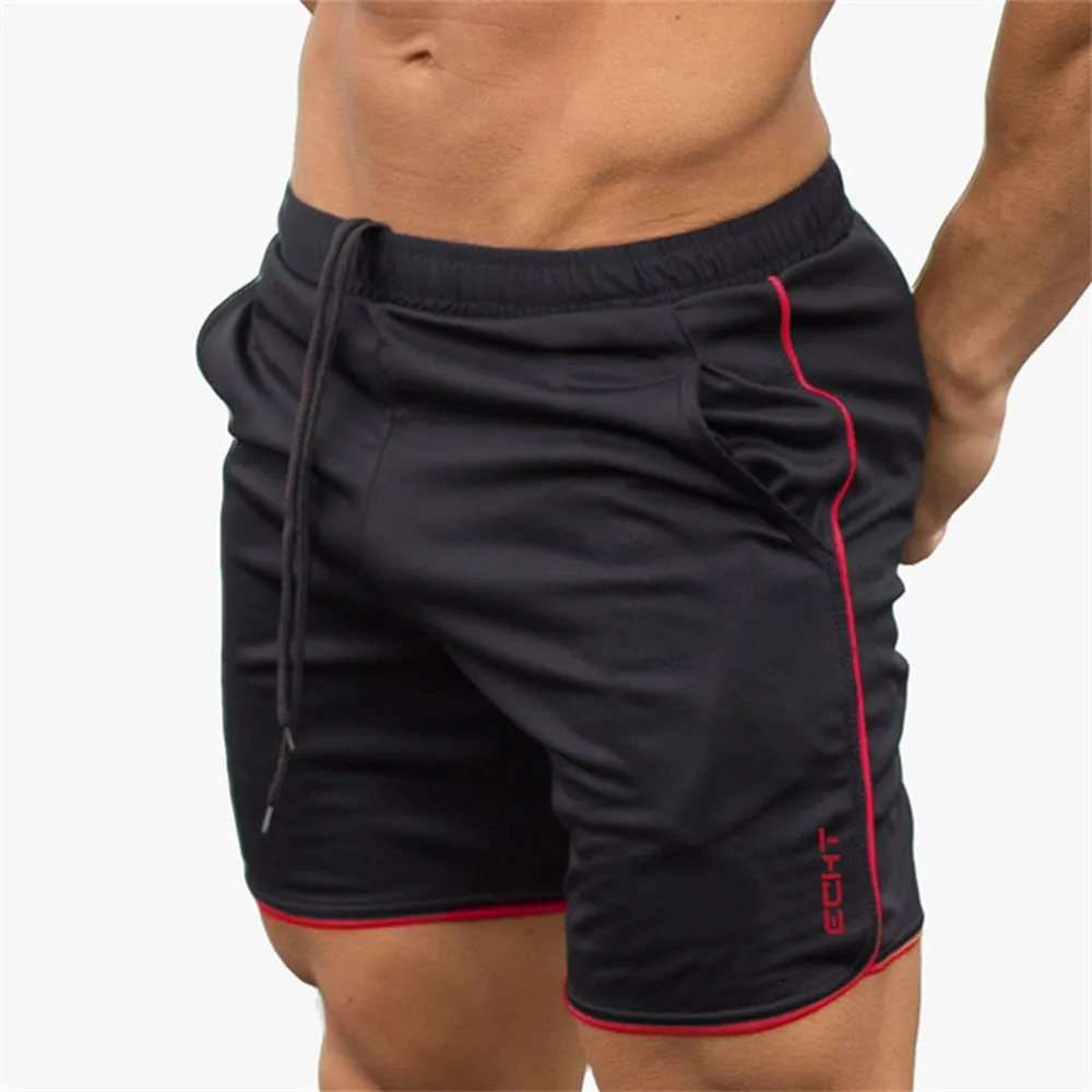 2023 New Men Gym Fitness Loose Shorts Bodybuilding Joggers Summer Quick-dry Cool Short Pants