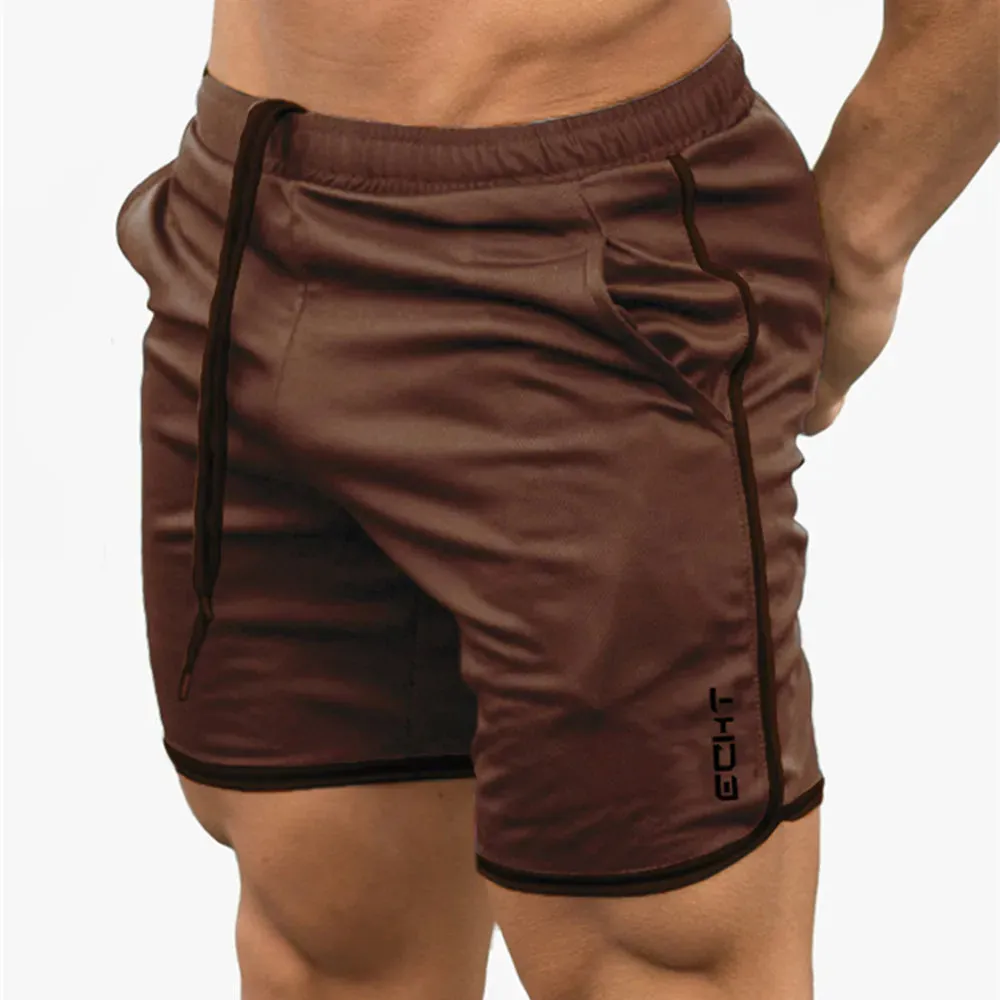 2023 New Men Gym Fitness Loose Shorts Bodybuilding Joggers Summer Quick-dry Cool Short Pants
