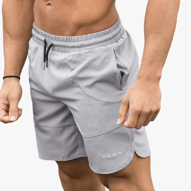 2023 New Men Gym Fitness Loose Shorts Bodybuilding Joggers Summer Quick-dry Cool Short Pants