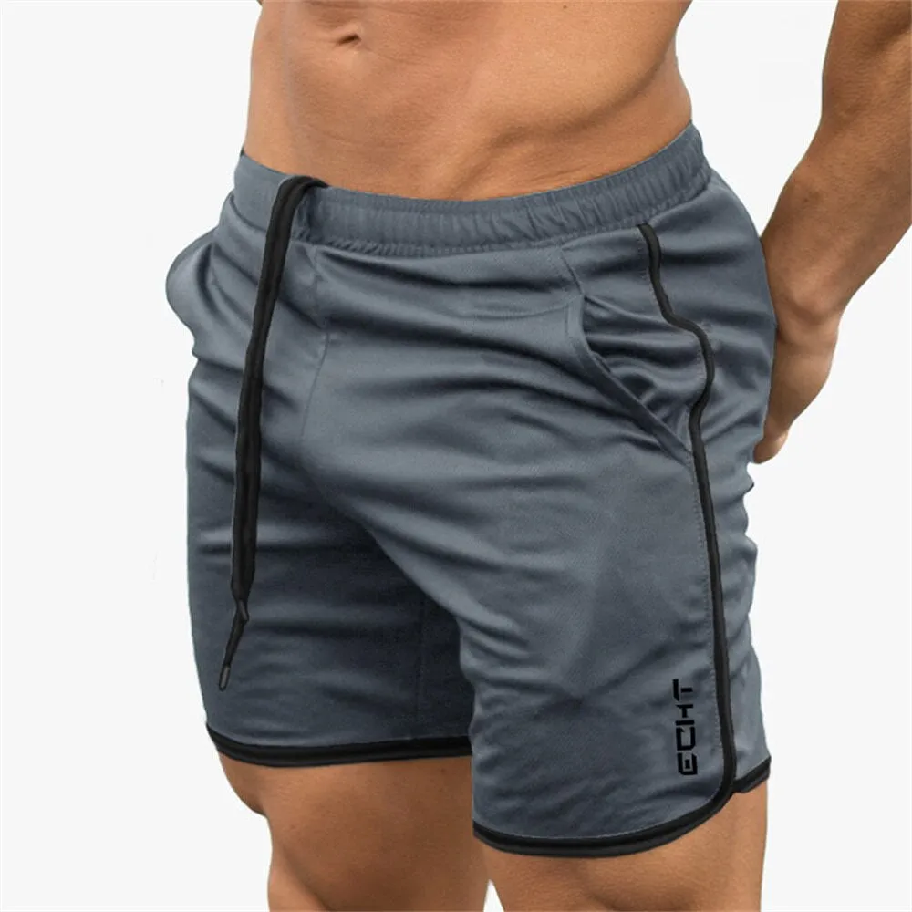 2023 New Men Gym Fitness Loose Shorts Bodybuilding Joggers Summer Quick-dry Cool Short Pants