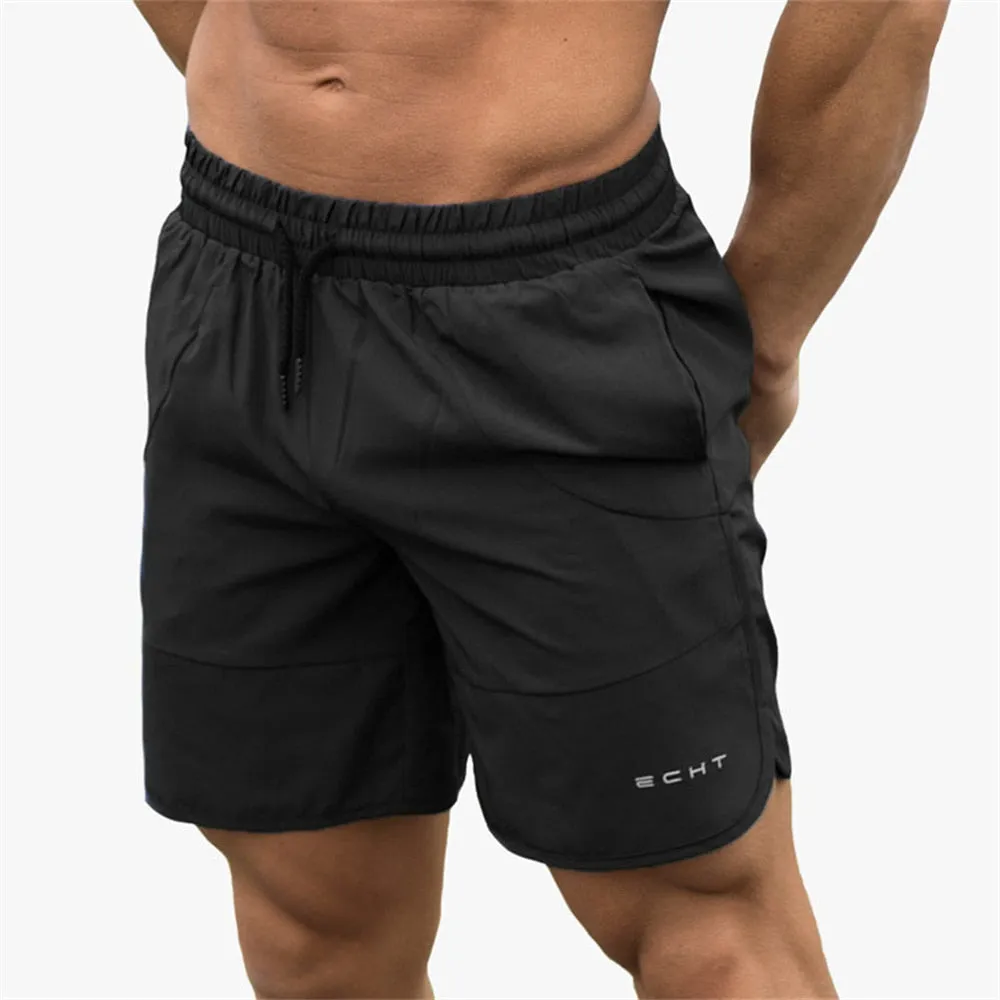 2023 New Men Gym Fitness Loose Shorts Bodybuilding Joggers Summer Quick-dry Cool Short Pants