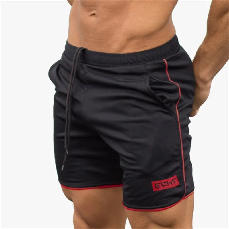 2023 New Men Gym Fitness Loose Shorts Bodybuilding Joggers Summer Quick-dry Cool Short Pants