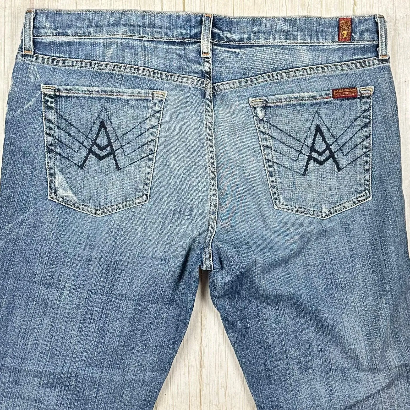 7 for all Mankind Mens ' A Pocket Bootcut'  Straight Jeans - Size 38/32