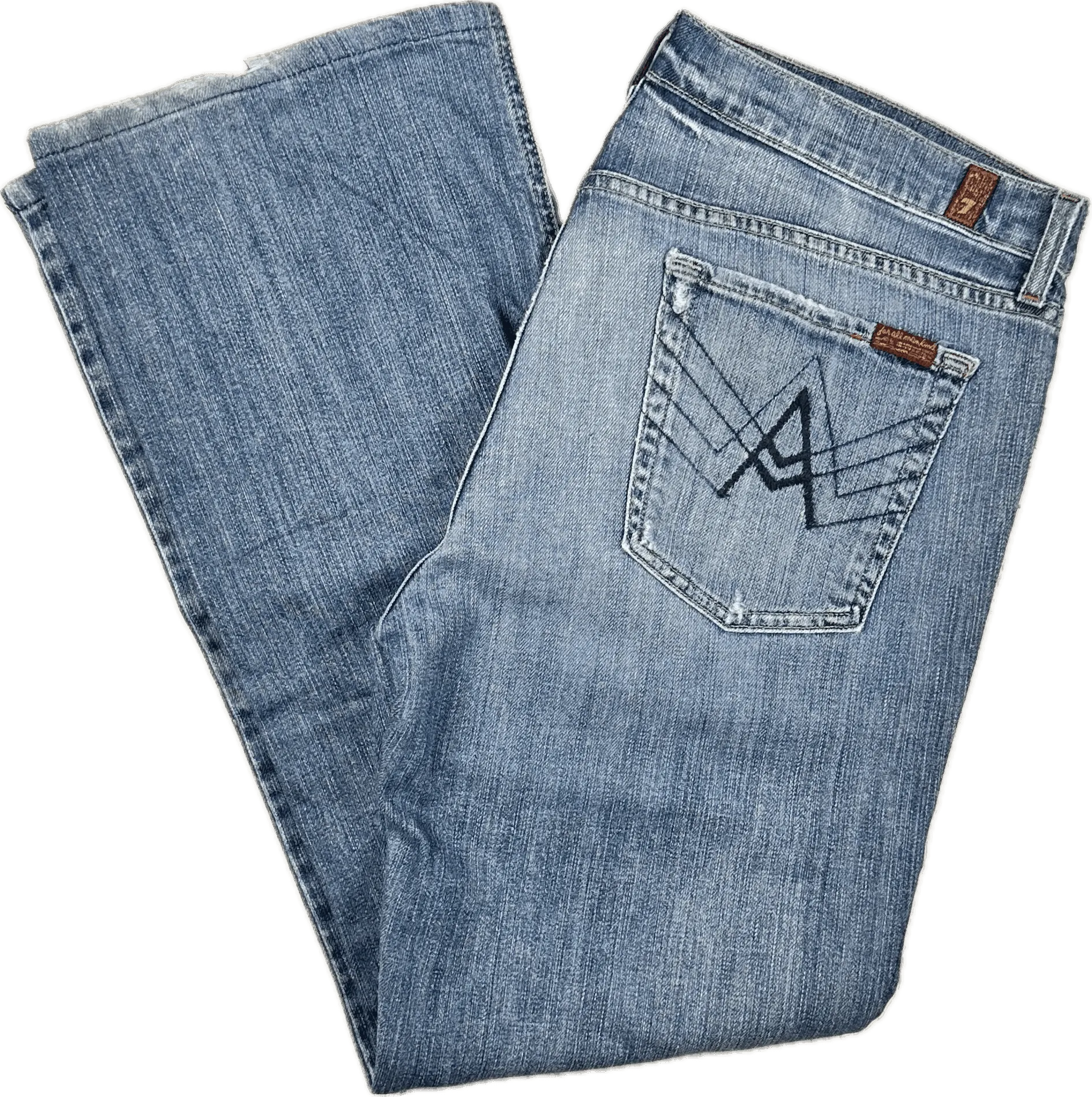 7 for all Mankind Mens ' A Pocket Bootcut'  Straight Jeans - Size 38/32