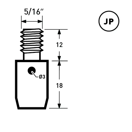 8mm Flat Head Jeans Rivet | EK-JF8*75