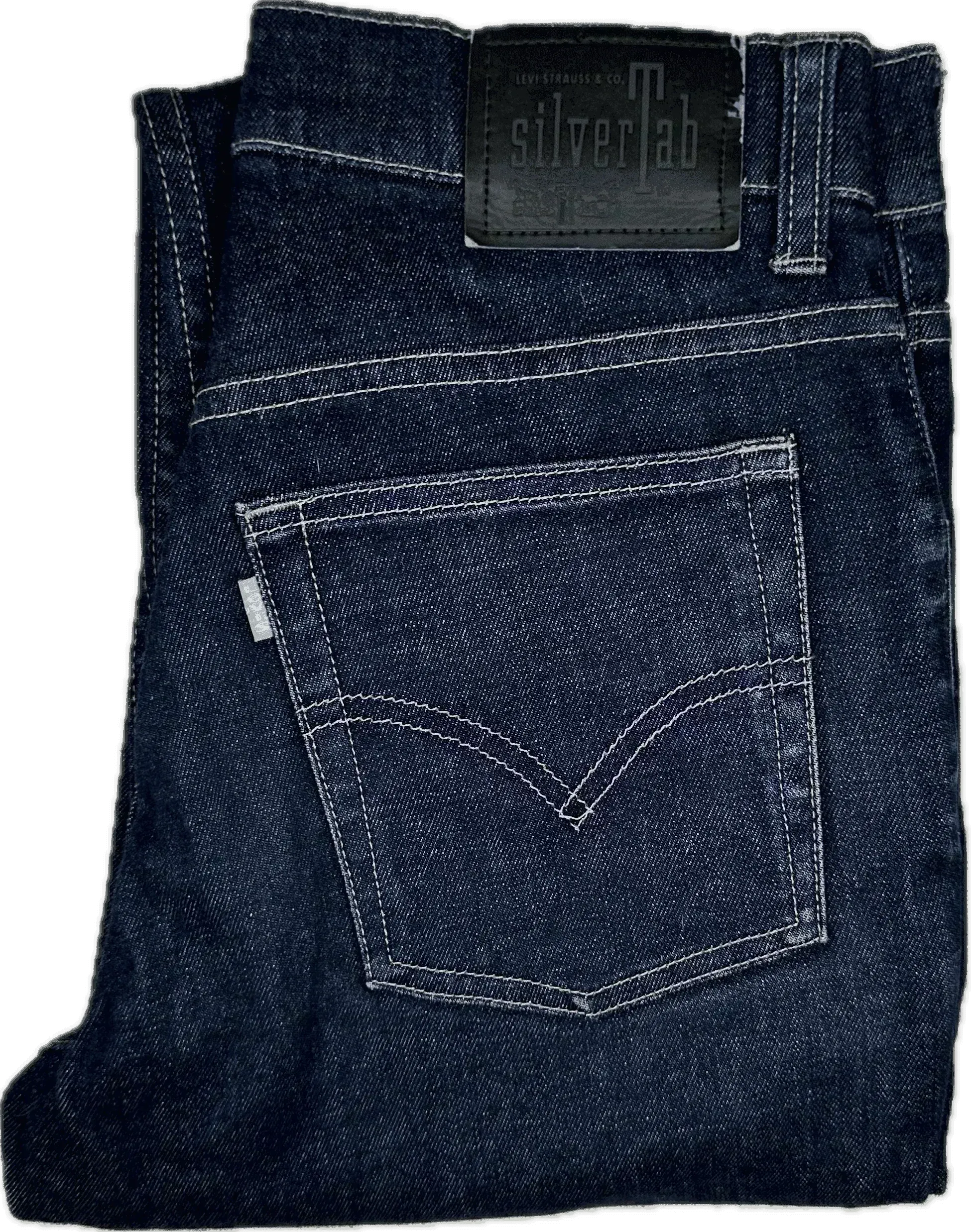 90's Vintage Levis Silver Tab Boot Cut Jeans - Size 28S