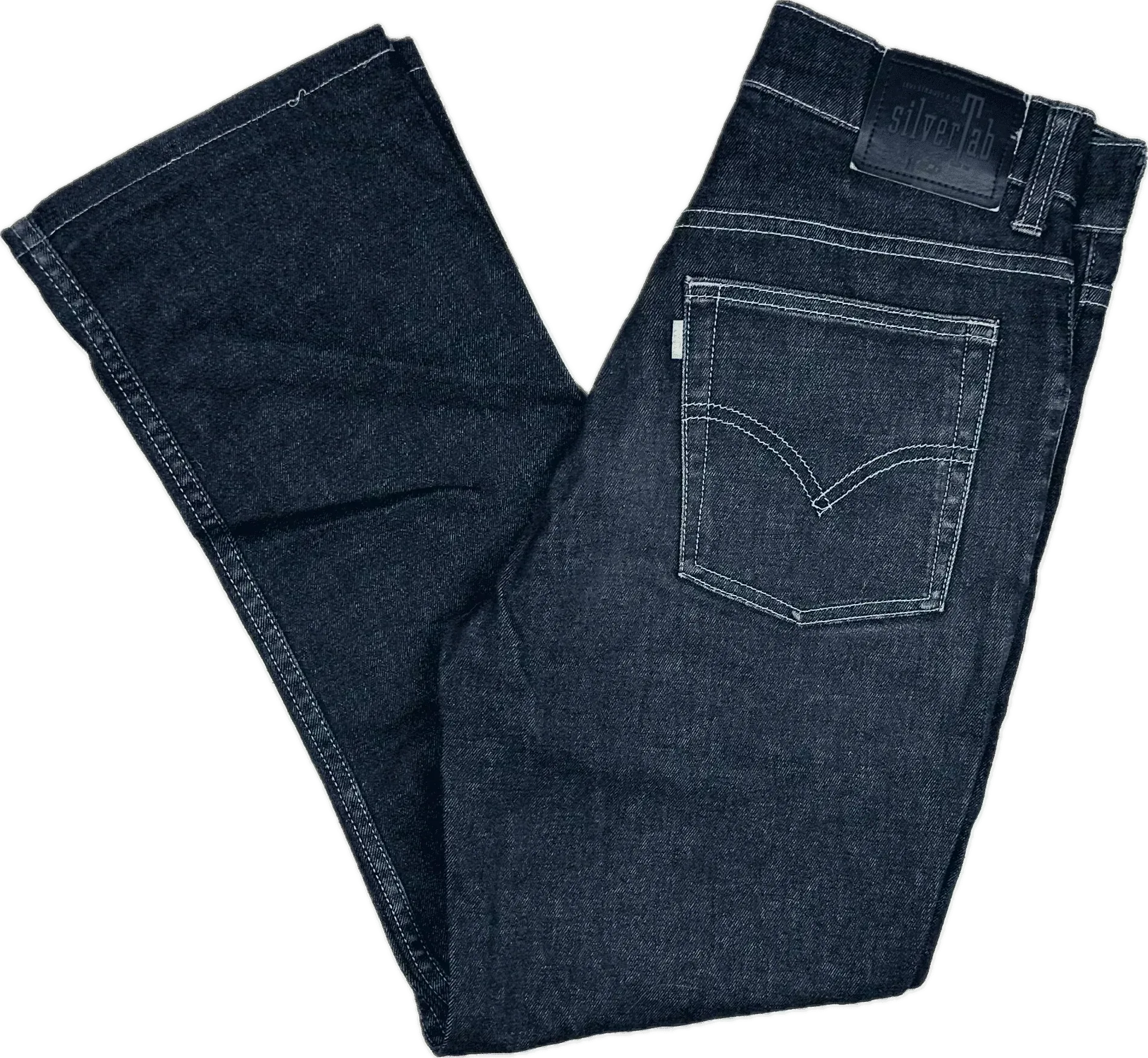 90's Vintage Levis Silver Tab Boot Cut Jeans - Size 28S
