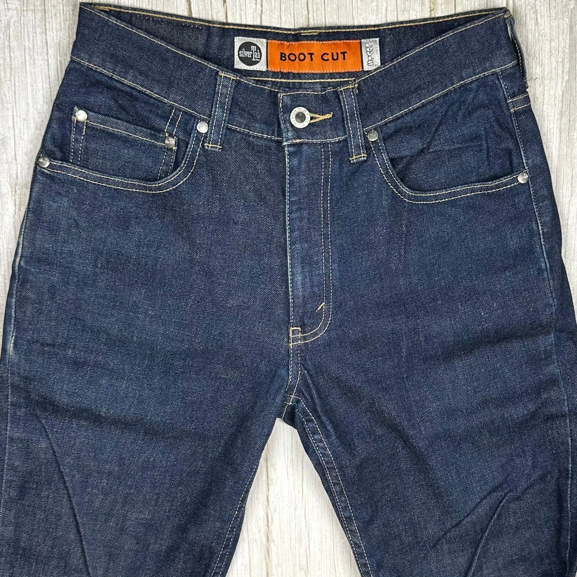 90's Vintage Levis Silver Tab Boot Cut Jeans - Size 28S