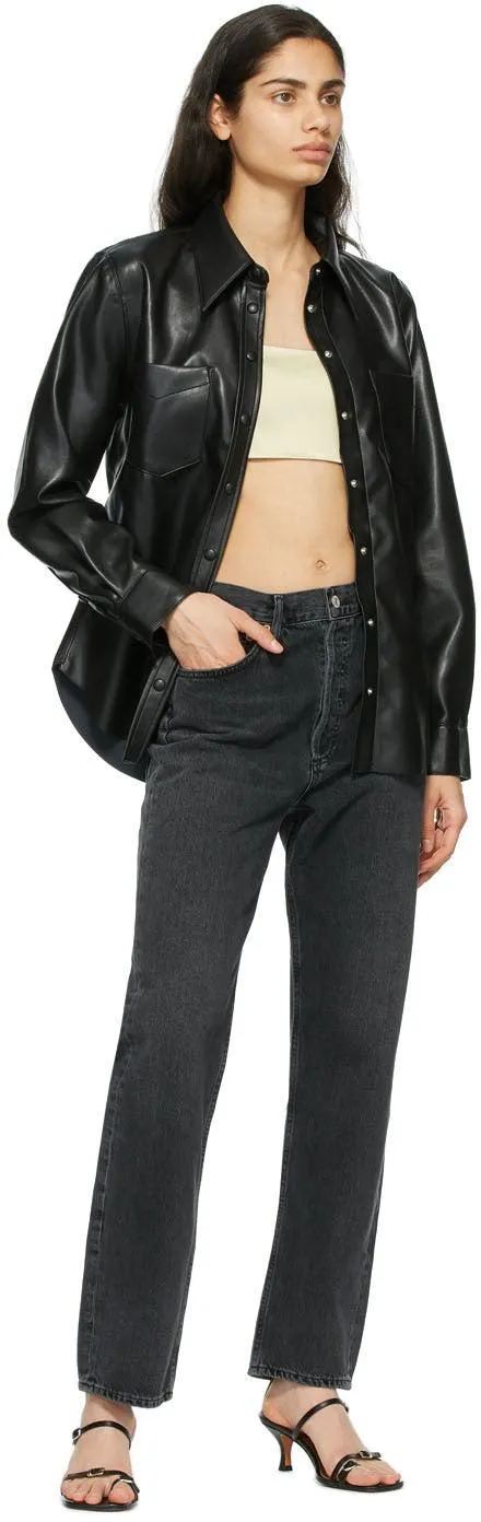 AGOLDE Grey 90's Mid-Rise Loose Fit Jeans