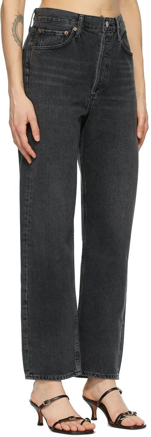 AGOLDE Grey 90's Mid-Rise Loose Fit Jeans