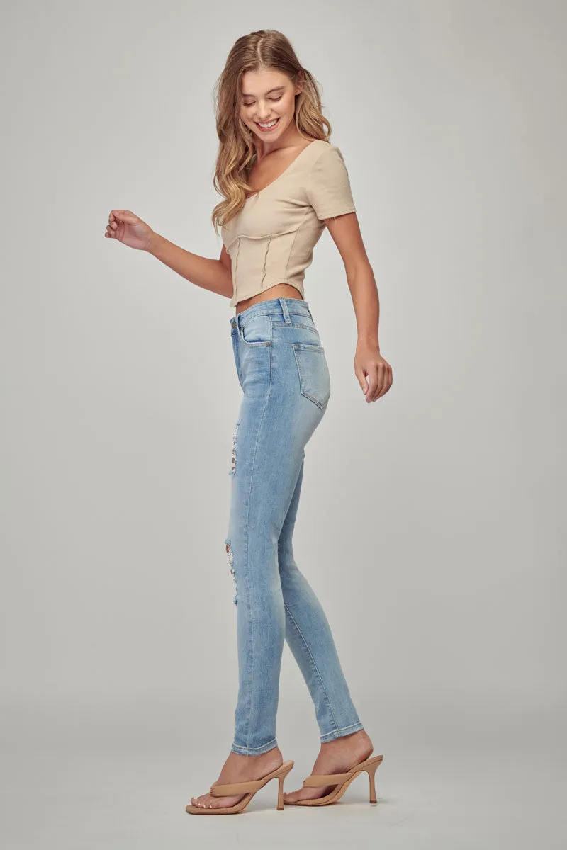 Aiden High Rise Skinny Jeans