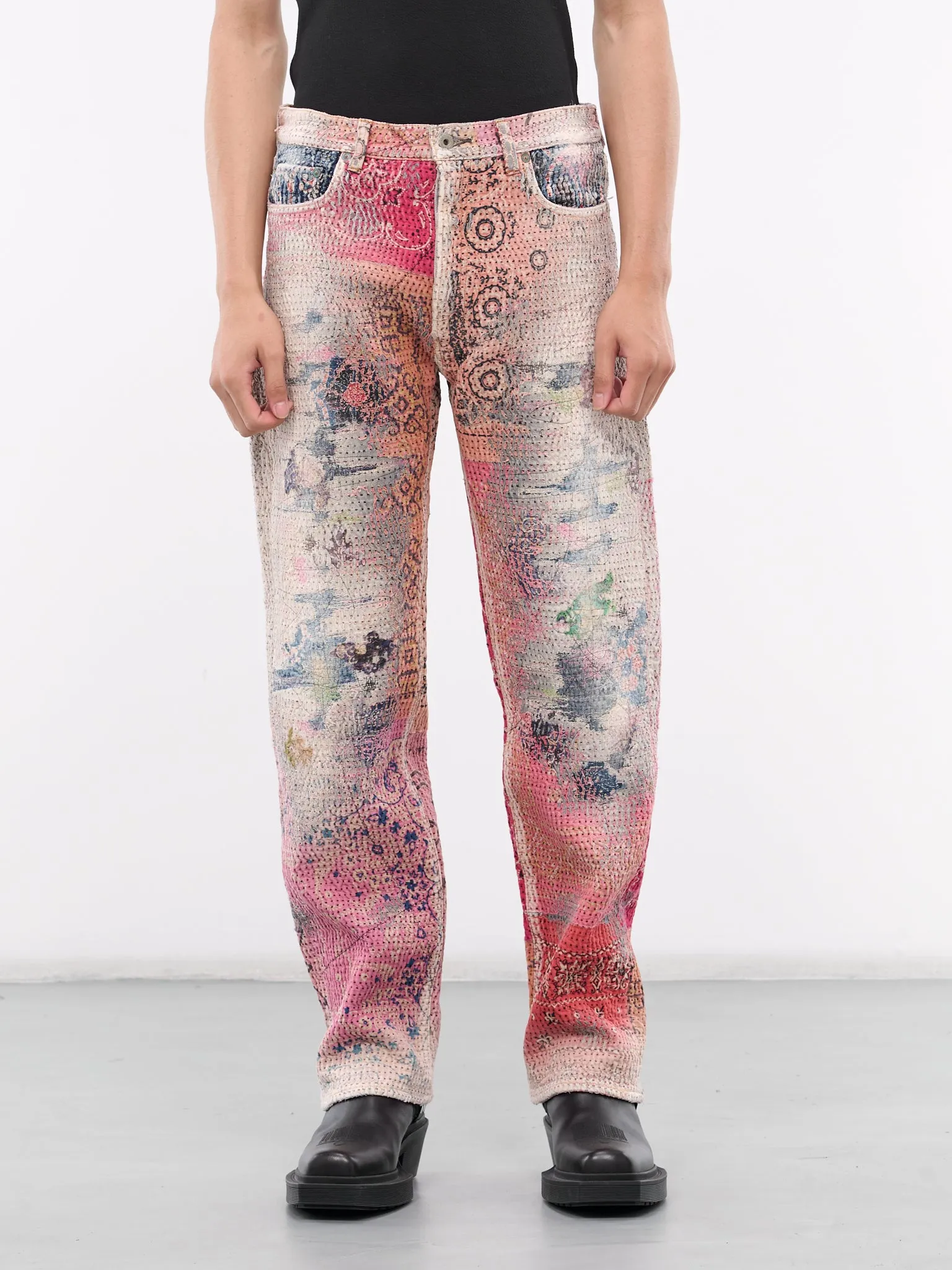 Boro Denim Jeans (BORO-JEANS-PINK)