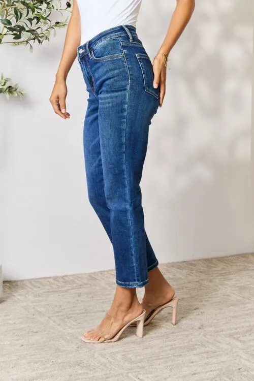 Cropped Straight Jeans