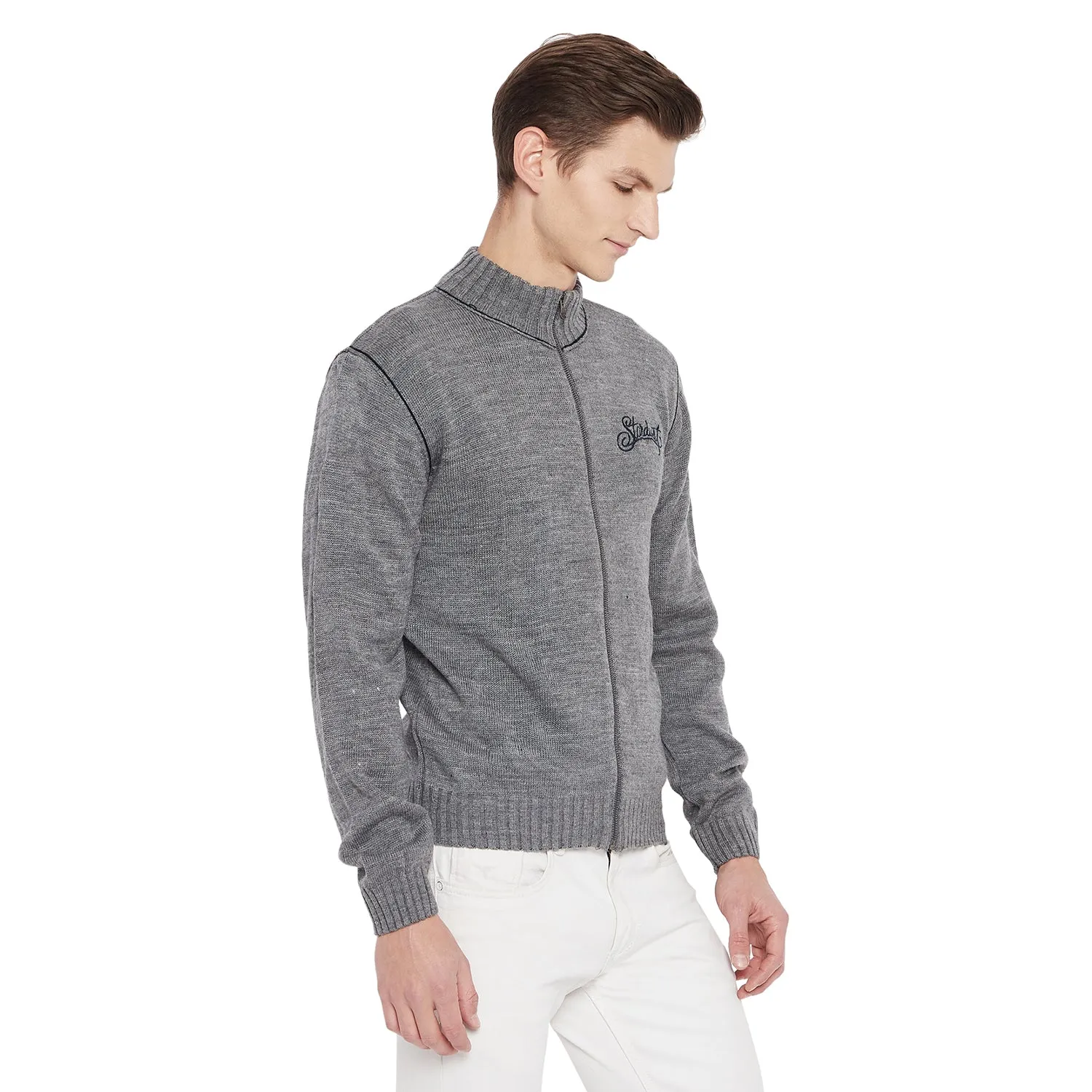 Duke Stardust Men Full Sleeve Zipper Sweater (SDS527)