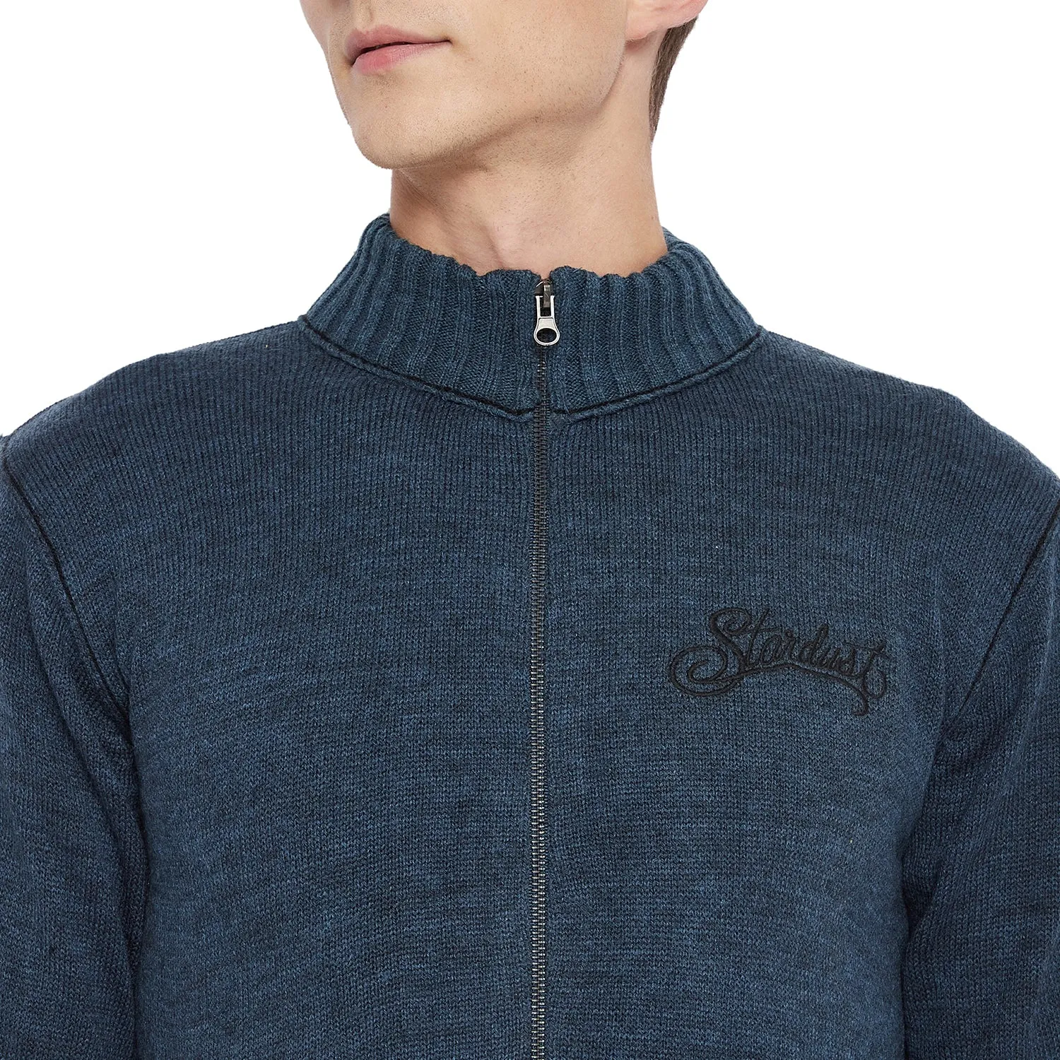 Duke Stardust Men Full Sleeve Zipper Sweater (SDS527)