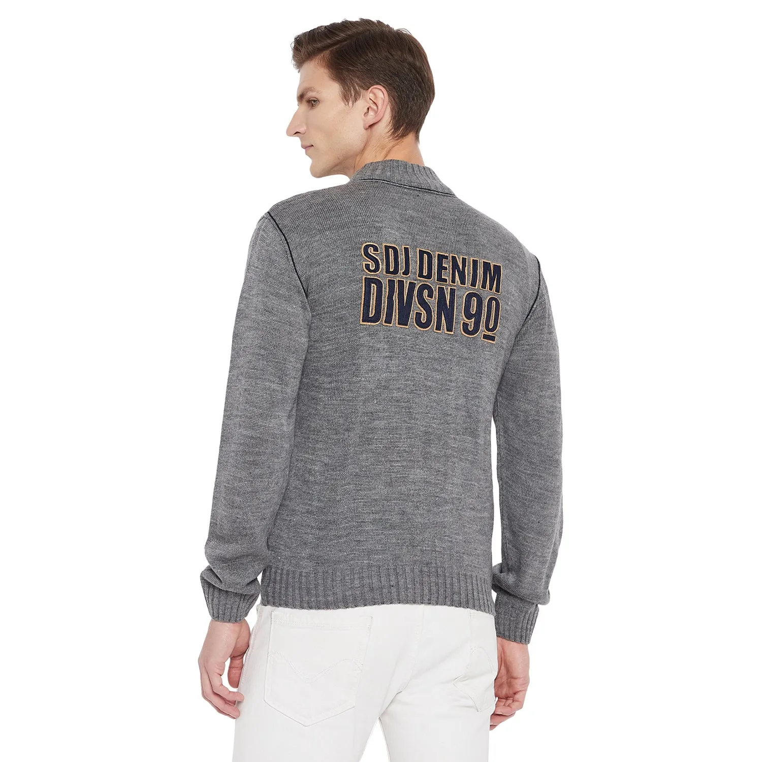 Duke Stardust Men Full Sleeve Zipper Sweater (SDS527)
