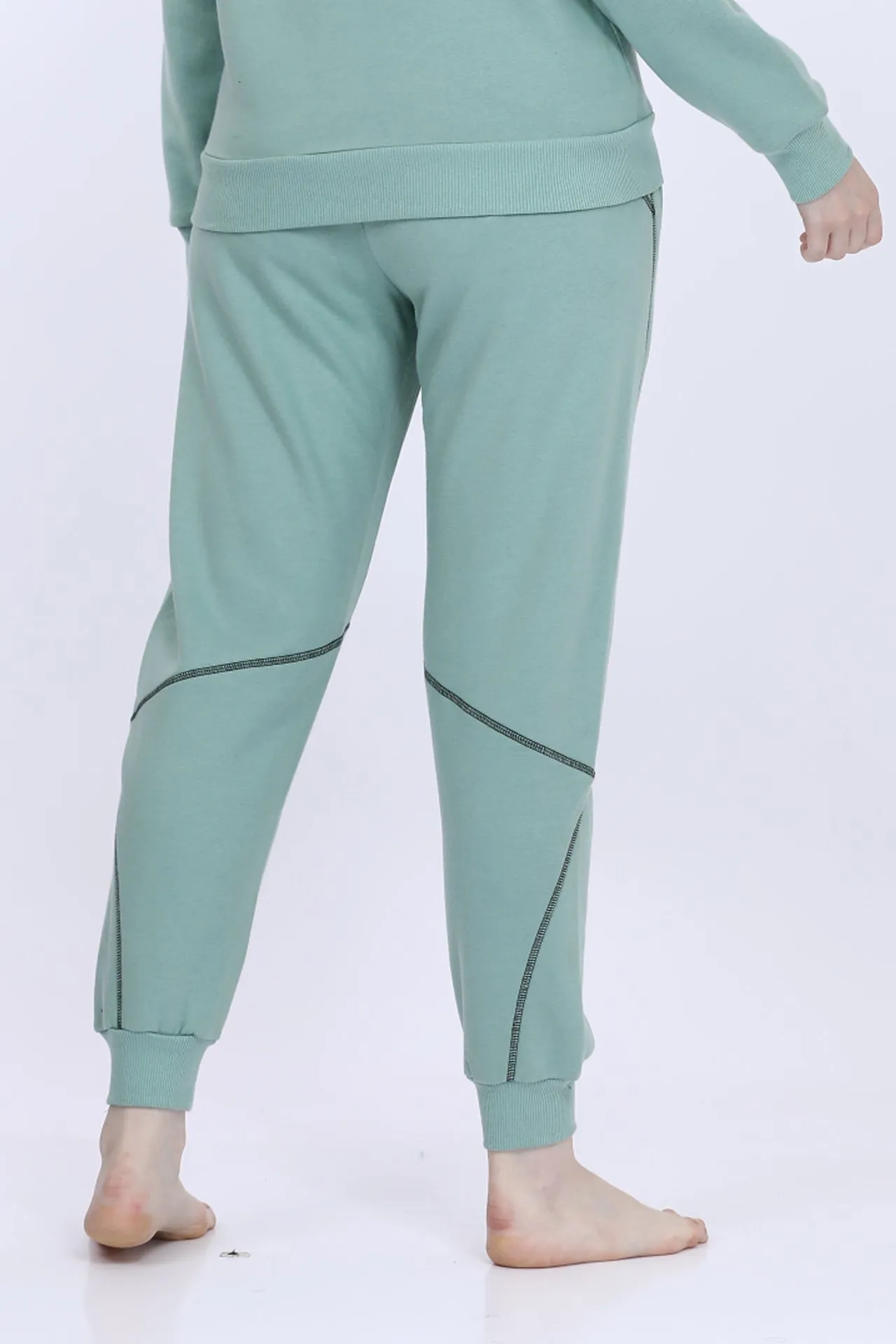 Fleece Green Fashion AQF Jogger