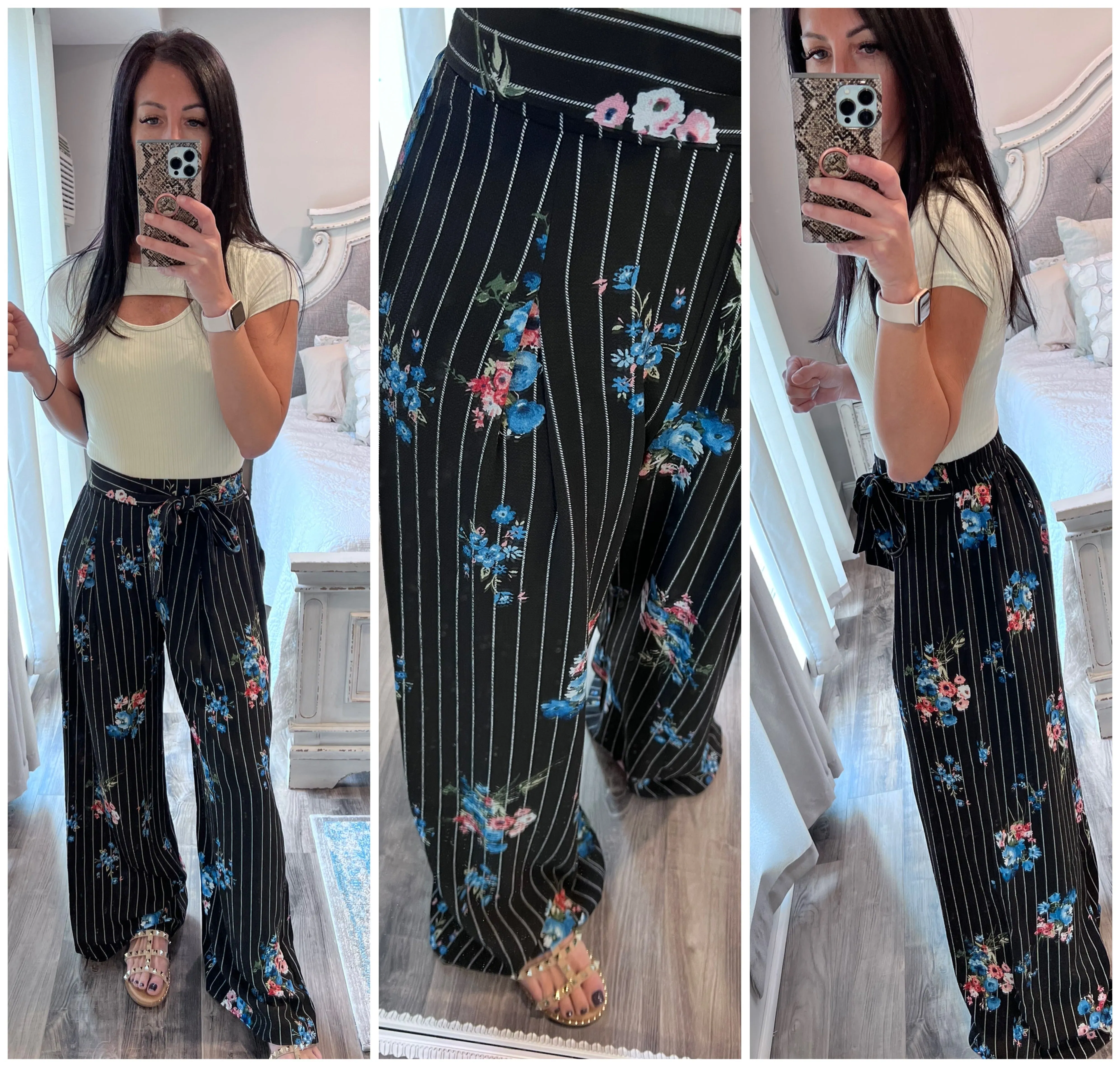 Floral Wide-Leg Pant