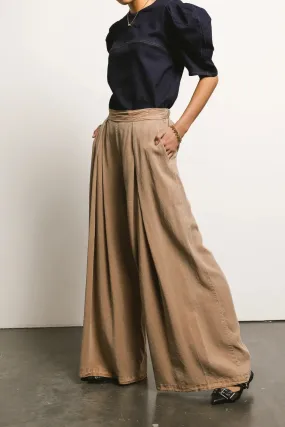 Katie Wide Leg Pants in Tan - FINAL SALE