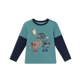 Kids Blue/Navy Jersey Twofer Graphic Tee | Sports Fan