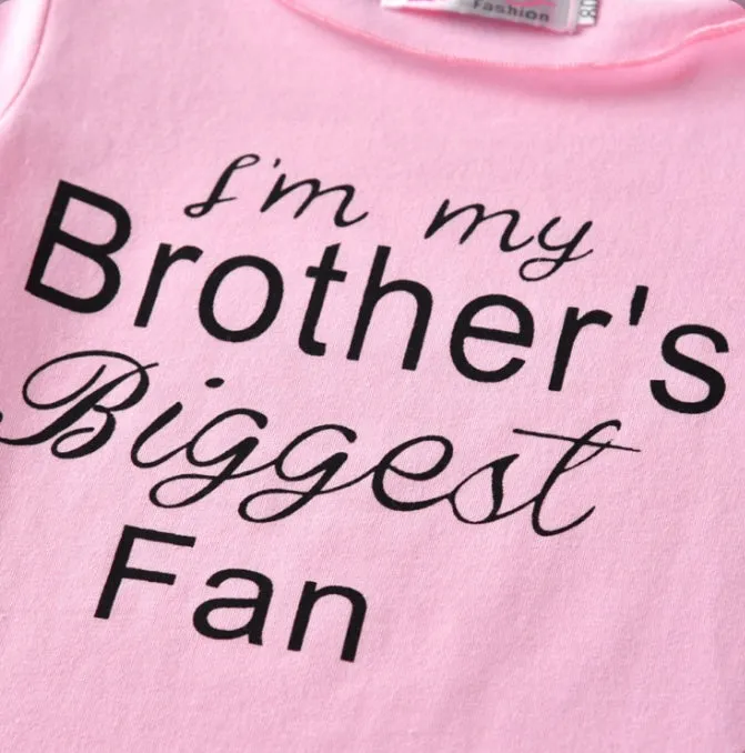 Kids Girl Letter T Shirt Ripped Jeans Pants 2 Piece Sets