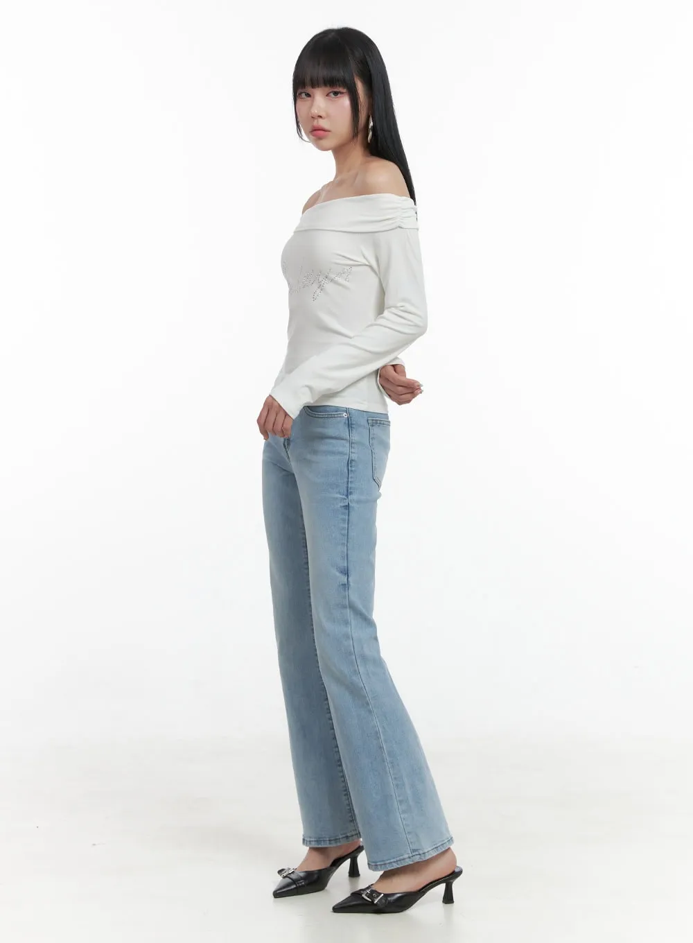 Kitty Slim Bootcut Jeans OS409