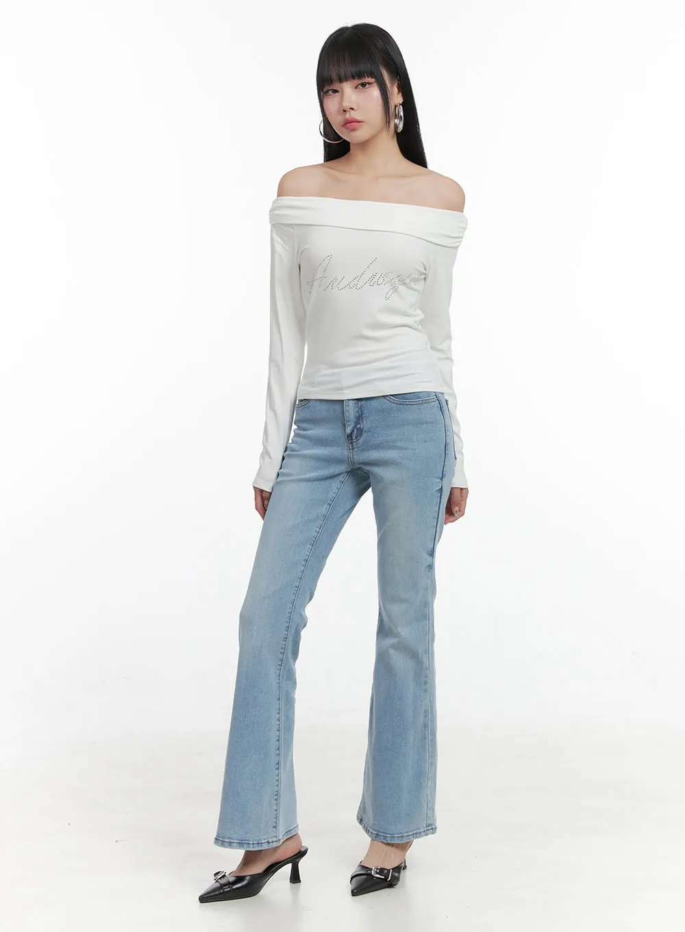 Kitty Slim Bootcut Jeans OS409