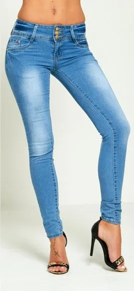 Light Denim Skinny Jeans
