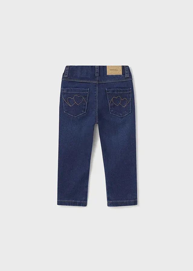 Mayoral Baby Girl Basic Jean 576-37 Oscuro *