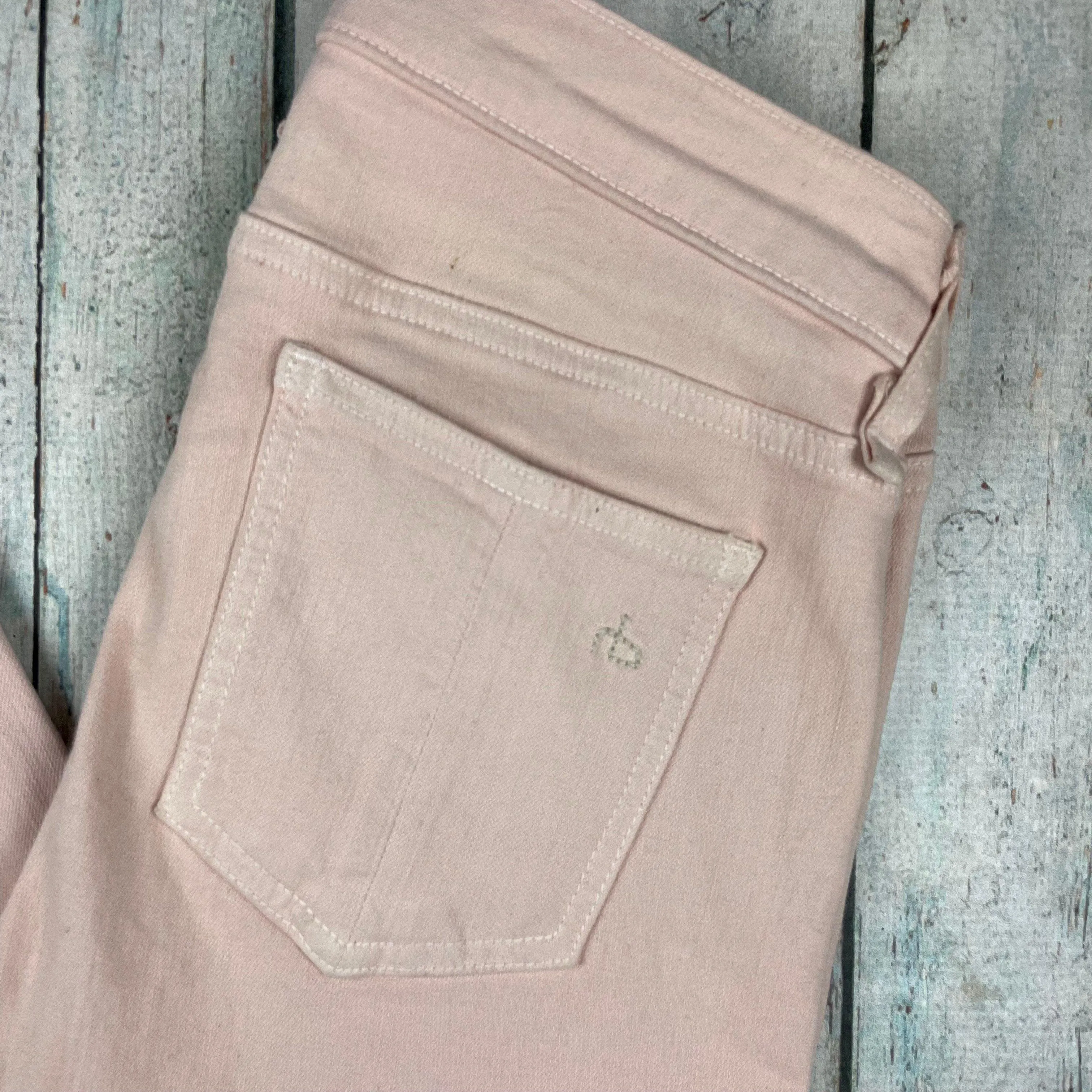 Rag & Bone 'Skinny' Peach Stretch Jeans- Size 25