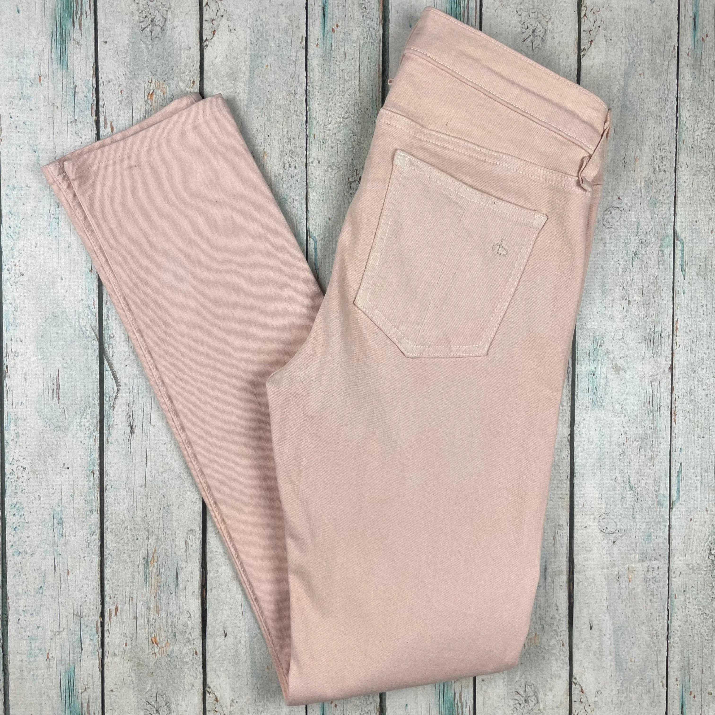 Rag & Bone 'Skinny' Peach Stretch Jeans- Size 25