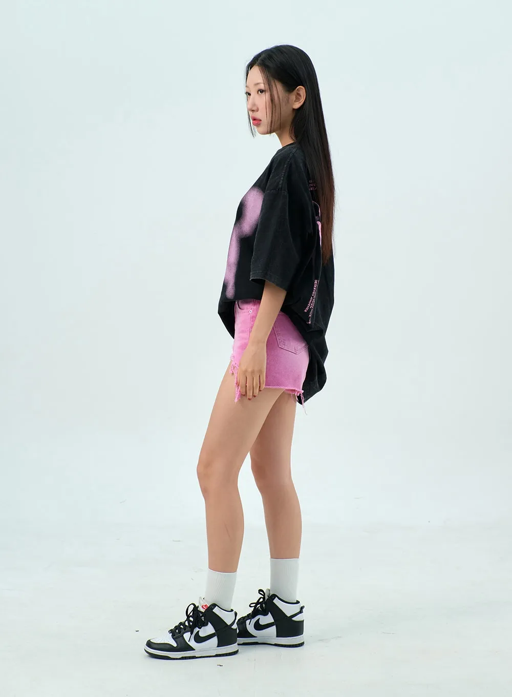 Ripped Color Shorts BU308