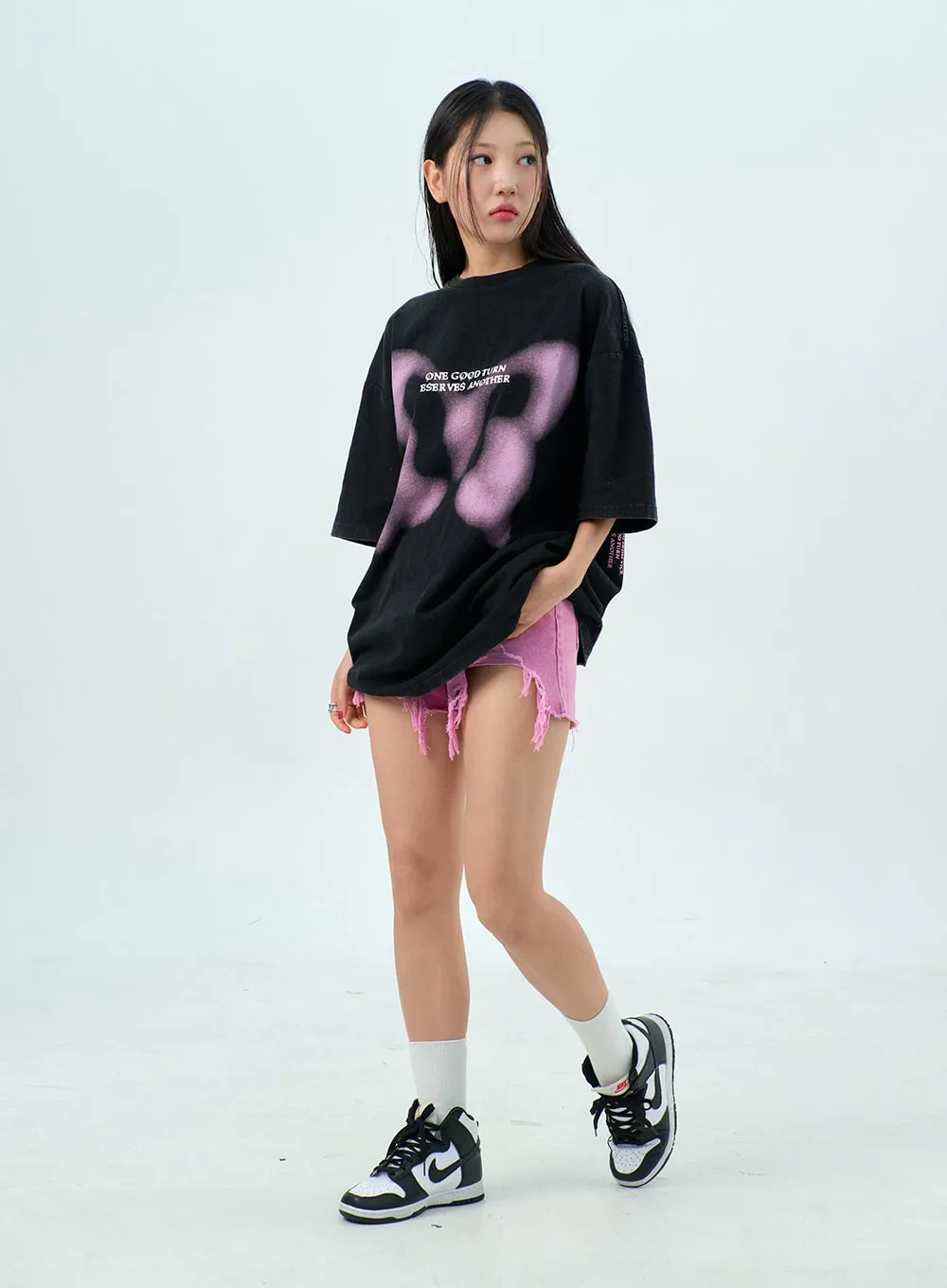 Ripped Color Shorts BU308