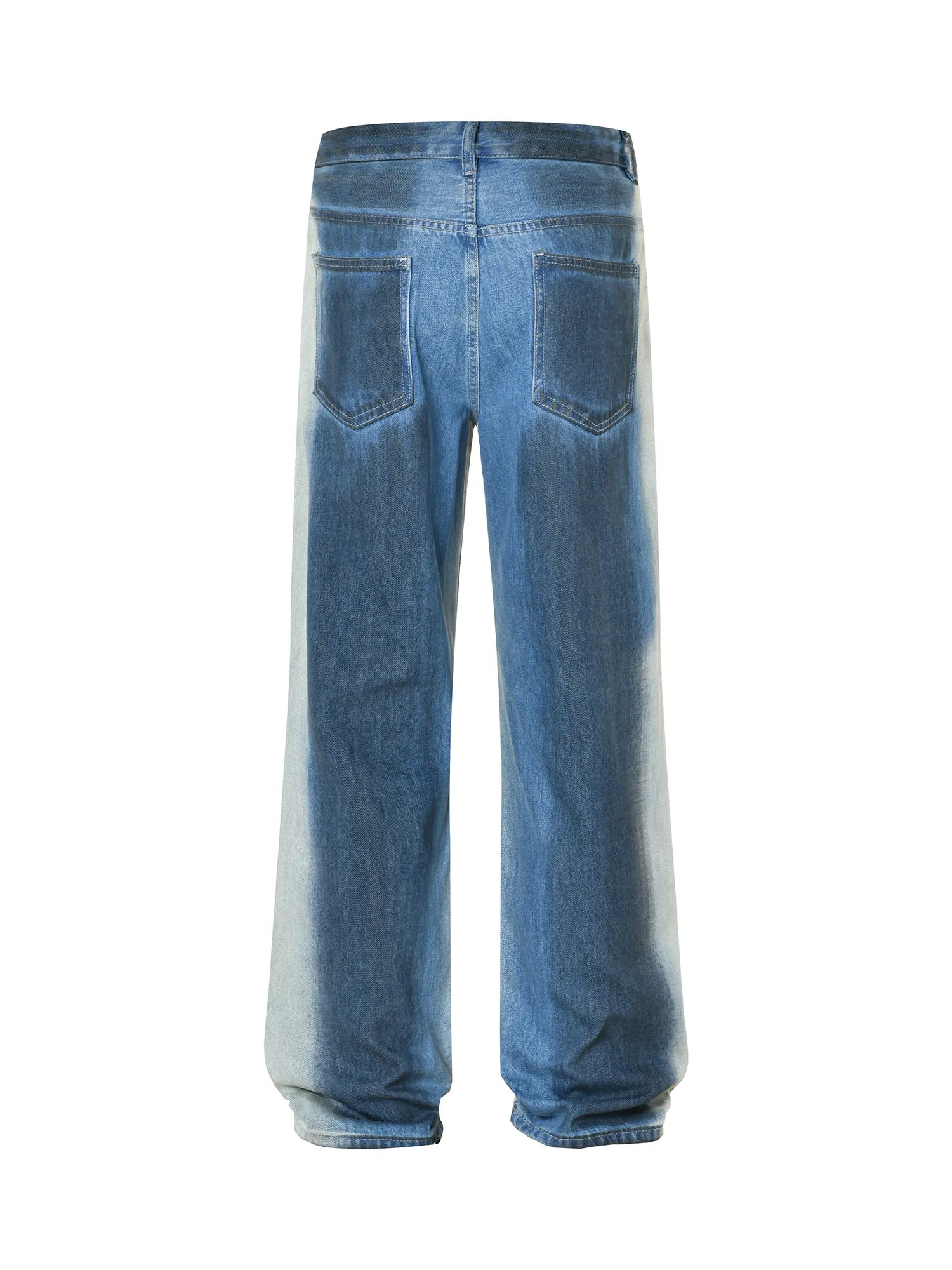 Thesupermade High Street Distressed Washed Ripped Jeans