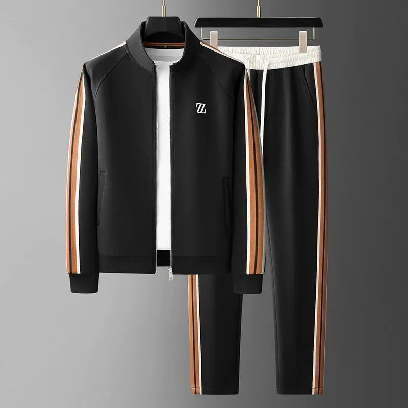 Vera | Men's Striped Full-Zip Track Set